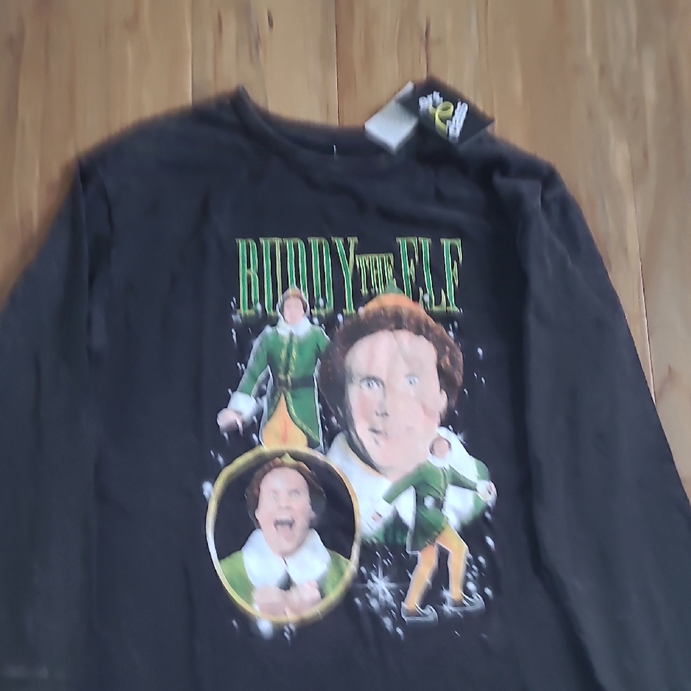 Target Kids Long Sleeve Buddy the Elf Shirt - Black